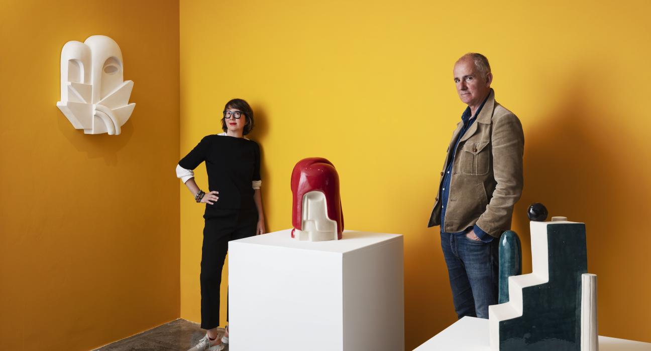 Portrait de Martine Feipel et Jean Béchameil d'après Tanguy Beurdeley