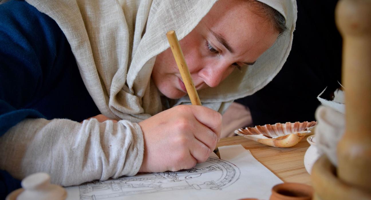 Enluminure d'après la confrérie normande